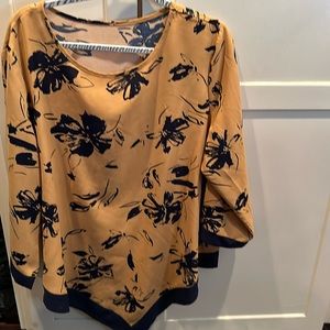 3/4 sleeve tunic shirt